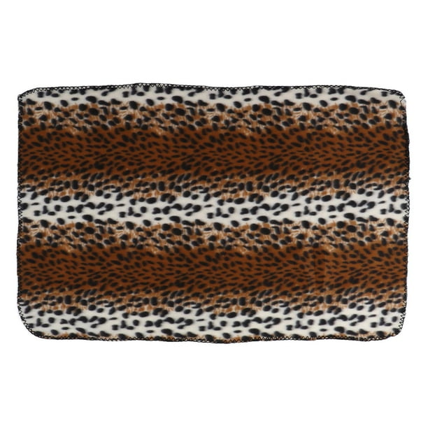 Couverture pour chien en peluche douce, lavable en machine, pour petits animaux, chiens et chats, imprimé léopard, taille M