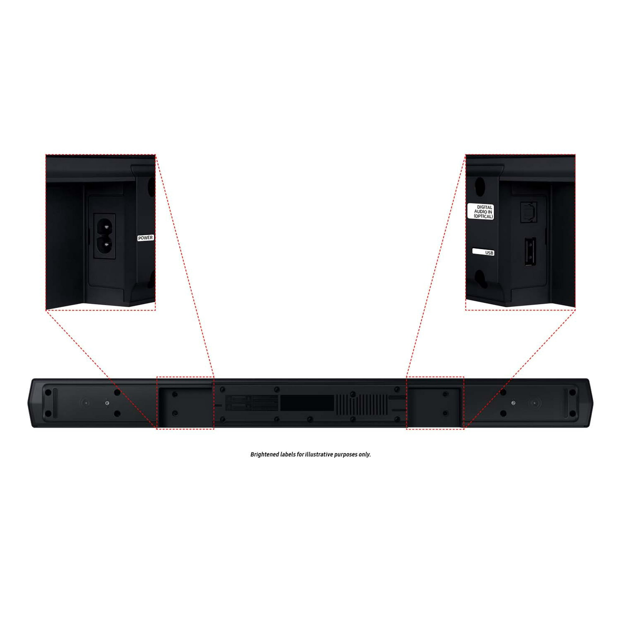 SAMSUNG B-Series 4.1.CH Soundbar & Rear Speakers with Subwoofer, Bluetooth, HW-C47M/ZA 2023