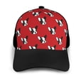 thumbnail image 3 of Yiaed Bulldog Red Print Baseball Cap Dad Hat Polo Style Plain Blank Adjustable Size, 3 of 5