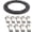 Black, variant on RONGTUO Turbo Unison Nozzle Ring Plate Kit (9 Vanes, 13.2mm) for GT3782VA Powerstroke 6.0L & GMC Duramax 6.6L GT3788VA (Black)