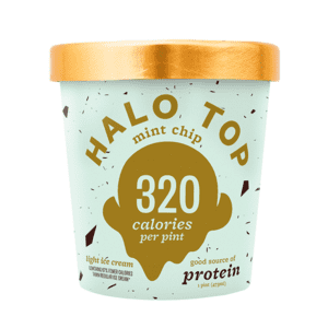 Halo Top, Mint Chip Ice Cream, Pint (8 Count)