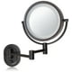 Jerdon HL65BZD Miroir de Maquillage à Montage Mural Direct Éclairé de 8 Pouces avec Grossissement 5x, Bronze Frotté à l'Huile – image 1 sur 1