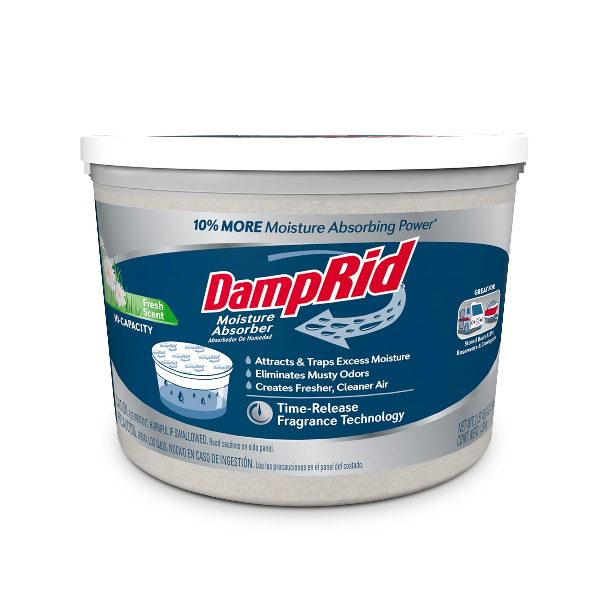(2 pack) DampRid Hi-Capacity Moisture Absorber, Fresh Scent, 2LB 15.5OZ,