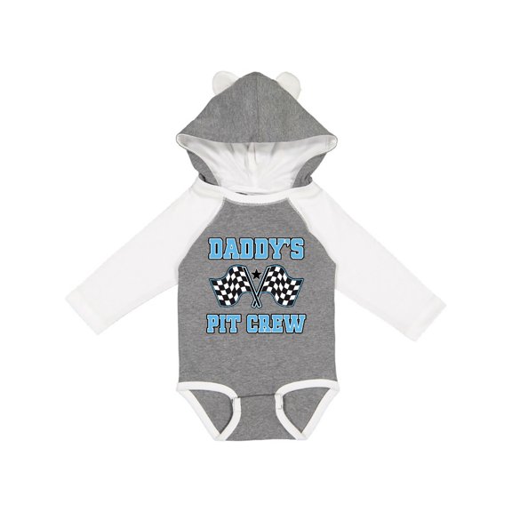 Inktastic Daddys Pit Crew Boys Racing Boys Long Sleeve Baby Bodysuit