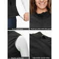 thumbnail image 5 of 33,000ft Women's Running Vest Fleece Lined Zip Up Windproof Lightweight Softshell Vests Outerwear for Golf Hiking Sports Black X-Large, 5 of 8