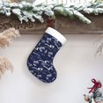 thumbnail image 6 of Salouo Hawaiian Style Print Christmas Stockings,Large Xmas Stocking Set of 1 Holiday and Farmhouse Stocking for Christmas Holiday Party Decoration(17.7*11 Inch), 6 of 7