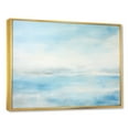 thumbnail image 2 of Designart "Minimalist Scenery Along The Coastal Beach VI" Coastal Ocean Floater Framed Wall Art Living Room, 2 of 5