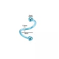 thumbnail image 3 of HOOUN 1pc S-shaped Lip Ring Eyebrow Stud Stainless Steel Spiral Twisted Nose Ring-7, 3 of 9