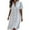 White, variant on Summer Dress for Women V-Neck Short Sleeve Button Down With pocket Shirts Mid-Length Dress Casual Beach Tshirt Dresses
