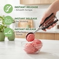 thumbnail image 2 of Ice Cream Scoop, 1 Pcs Stainless Steel Ice Cream Scooper with Reinforced Handle,  Easy Release, Easy Clean, for Almond Black 8.7 in, 2 of 7