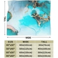 thumbnail image 4 of Watercolor Ink Art Painting Marble Throw Blanket Ultra Soft Warm All Season Decorative Fleece Blankets for Bed Chair Car Sofa Couch Bedroom 60"X50", 4 of 6