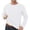 White, variant on Men's Thermal Base Layer Top, Fleece Lined Long Sleeve Shirt, Thickened Warm Undershirt for Winter, Can Be Worn Alone As Casual Tee, Solid Color Versatile Staple, Essential