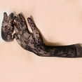 thumbnail image 5 of Limei Ladies Lace Gloves Elegant Long Gloves Courtesy Summer Gloves for Wedding Dinner Parties (White), 5 of 7