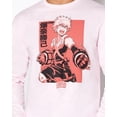 thumbnail image 4 of My Hero Academia Anime Men's Officially Licensed Kacchan Long Sleeve Tee T-Shirt - Pink (Medium), 4 of 4