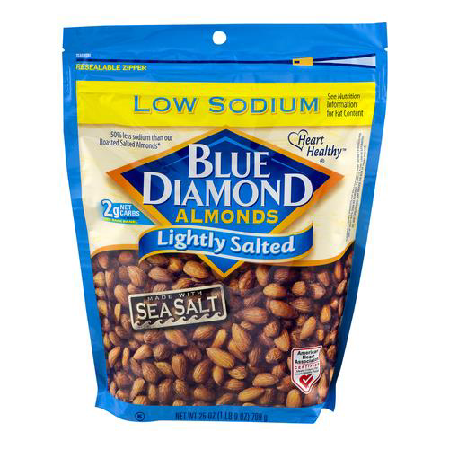 Blue Diamond Lightly Salted Almonds (Pack of 18)