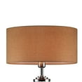 thumbnail image 4 of Benjara Table Lamp with Hand blown glass pattern and Bottle Base, Silver and Blue, 4 of 6