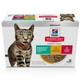 thumbnail image 2 of Hill's Science Diet Adult Perfect Weight Canned Cat Food Variety Pack, Vegetable & Chicken and Liver & Chicken, 2.9 oz, 12 Pack wet cat food, 2 of 8