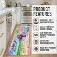 thumbnail image 5 of Kitchen Mat Tree Kitchen Mats for Floor 2 Piece, Colorful Rug Anti Fatigue Floor Mat for Kitchen, Kitchen Floor Mat for in Front of Sink and Kitchen Matt for Standing for Kitchen Decor 17"X30"+17"X47", 5 of 6