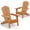Teak, variant on PEXMOR Folding Adirondack Chair, Wood Accent Fire Pit Chair, Outdoor Patio Lounge