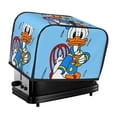 thumbnail image 1 of Funda para tostadora de 2 rebanadas con diseño de Donald Duck, funda protectora contra el polvo y las huellas dactilares para pan, de poliéster, fundas para pequeños electrodomésticos de cocina, 1 of 6