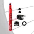 thumbnail image 3 of Stem, Aluminum Alloy Bike Vacuum Tire Rim Extension , Red, 3 of 10