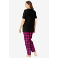 thumbnail image 2 of Dreams & Co. Plus Size Graphic Tee PJ Set, 2 of 5