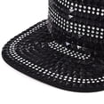 thumbnail image 3 of Slccxzc Fashion Diamond Studded Baseball Caps Flat Brim Outdoor Hats Bling Punk Snapback Cap for Women Men, 3 of 7