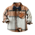 thumbnail image 4 of Toddler Boys Long Sleeve Shirt Tops And Plaid Trousers Pants 3PCS Child Kids Gentleman Bowtie Set&Outfits Overalls Size 3-6 Months, 4 of 8