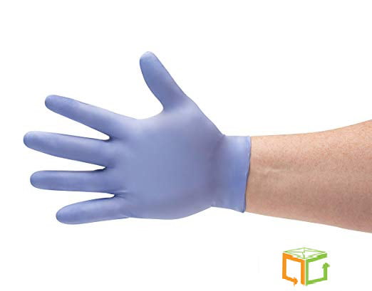 5 mil Black Size S 240mm 100 per Pack Commercial Powder Free Disposable Nitrile Gloves 