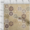 thumbnail image 2 of oneOone Cotton Jersey Light Brown Fabric Geometric Sewing Fabric By The Yard Printed Diy Clothing Sewing Supplies 58 Inch Wide, 2 of 5