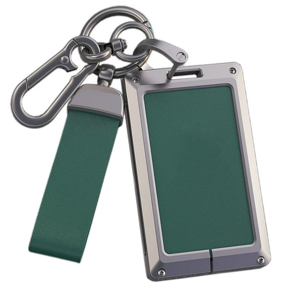 Leather Key Fob Cover Fit for Lexus Card Key Fob Metal Frame Key Shell for LX570 LS460 LX600 2016-2022