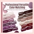 thumbnail image 2 of Kit de esmalte de uñas en gel MEFA, 12 colores con luz UV, 7 ml, otoño, 2 of 9