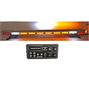 49" Amber LED Emergency Light Bar Flashing Tow/Plow Truck Wrecker w/ Brake Lights & Turn Signals