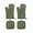Green, variant on Cotton Oven Mitts And Pot Holders Set Of 4 With Heart Pattern Heat Resistant Kitchen Gloves For Baking Cooking And Grilling Red