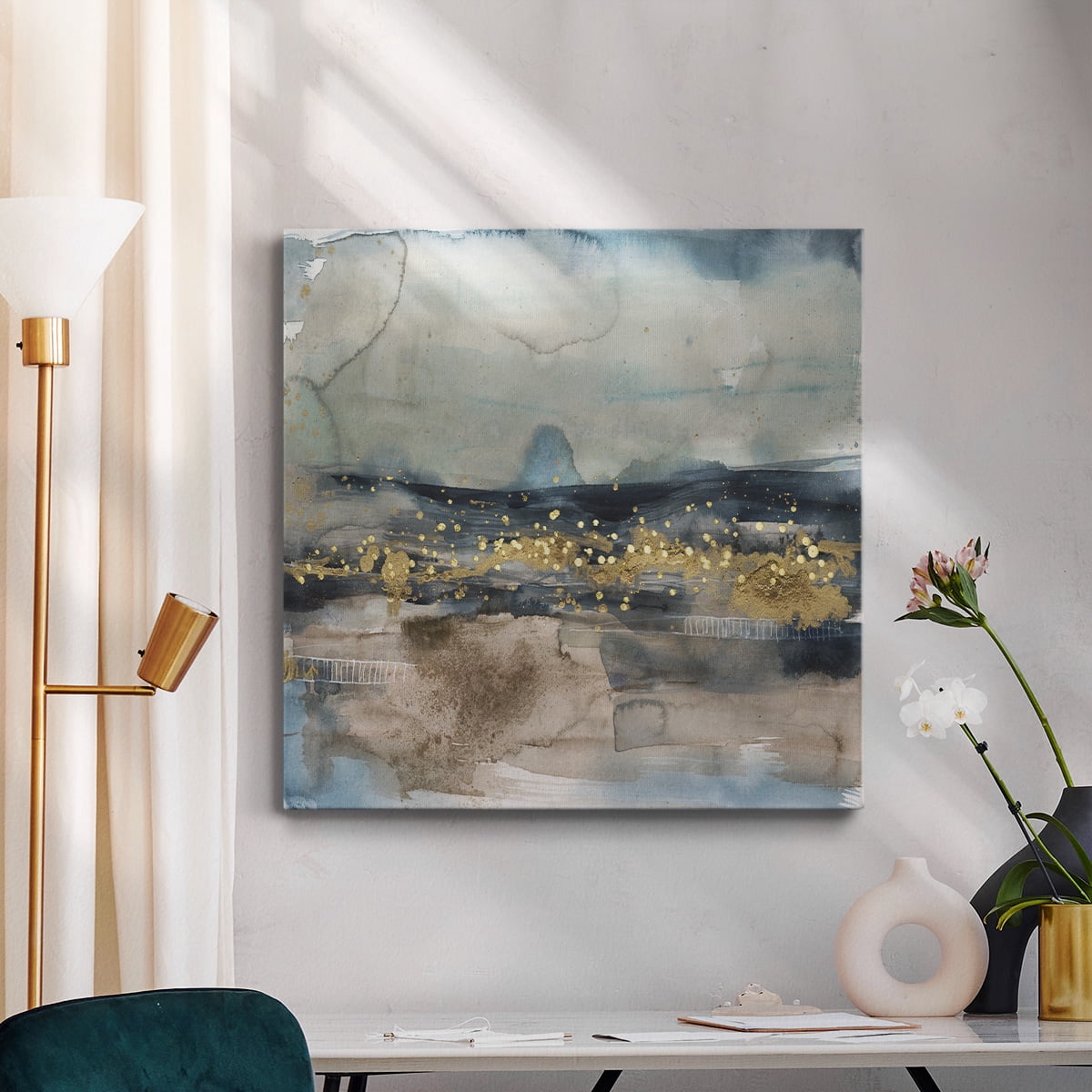 Wexford Home Golden Light on the Horizon II-Premium Gallery Wrapped Canvas, 24" x 24" - Ready to Hang