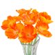 thumbnail image 1 of PU Mini Flor artificial oficina en casa decoración Floral boda fiesta ceremonia Flor falsa, naranja rojo 10 Piezas Sweethay HA6610-01B*10, 1 of 4