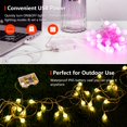 thumbnail image 3 of Cadena de luces OMIKA, 6 m, 40 LED, 24 pilas USB que cambian de color, 3 of 8