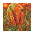 thumbnail image 2 of "Bison in the Moonlight" - Canvas, 2 of 25