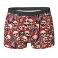 thumbnail image 6 of Mens Underwear Boxer Briefs - Skull record Guitar music Comfort Breathable men's boxer briefs with Flex Waistband, 6 of 7