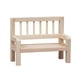 thumbnail image 3 of Mini Silla de Madera para Casa de Muñecas, Banco de Jardín a Escala 1/12, para Escena en Miniatura, 3 of 9