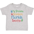 thumbnail image 3 of Inktastic Florida Grandma Grandpa Loves Me Boys or Girls Baby T-Shirt, 3 of 5