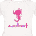 thumbnail image 4 of Inktastic Sweetheart- seahorse Boys or Girls Long Sleeve Baby Bodysuit, 4 of 5