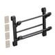 thumbnail image 3 of Zapatero plegable de pared, soporte para zapatos, estante plegable de 2 niveles, versátil para toallas 30 centímetros, 3 of 9