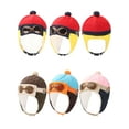 thumbnail image 7 of Gustave Baby Kids Pilot Aviator Hats Winter Warm Crochet Earflap Beanie Caps Lovely Cartoon Ear Protection Fleece Hat for Toddlers Boys Girls "Brown", 7 of 7