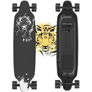 Cool&Fun 400W Brushless Motor Electric Skateboard with Remote, up to 20 mph &10 Miles Long-Range, Black