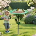 thumbnail image 6 of Bird Feeders Outdoor Bird Bath Garden Decoration Water Bowl for Wild Birds Stylish Birdbath Stand with Easy Cleaning and Stable Base, 6 of 8