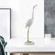 thumbnail image 5 of Adornos zen de grulla, estatua de grulla de pie, decoración delicada para interiores y hogares. C, 5 of 9