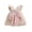 Pink, variant on Toddler Baby Girl Fairy Butterfly Wings Romper Dress Sleeveless Mesh Floral Tulle Tutu Dress Summer Princess Dresses First Birthday Outfit