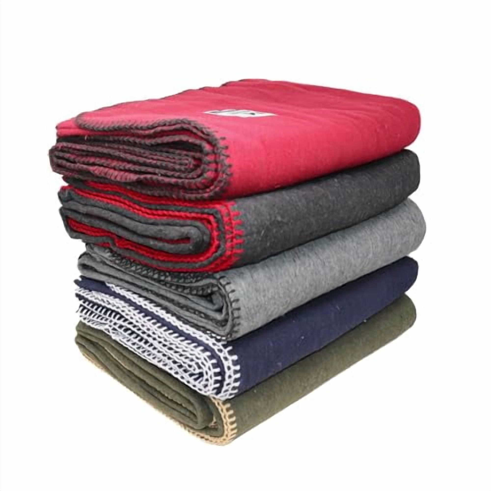 Open Box MCGUIRE GEAR M MCGUIRE GEAR HEAVY DUTY WOOL BLANKET BLACK (64 X 90 INCHES) BLACK