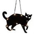 thumbnail image 1 of Lámpara colgante de Halloween Decoración de luces góticas de madera para fiesta de club (gato negro), 1 of 3